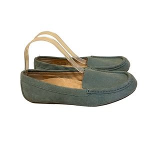 Vionic Debbie Suede Flats light teal Blue Women’s  *Tiny Flaw